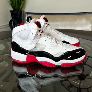 Nike Air Jordan Jumpman Two Trey Bred White Black Red Men's Sneakers Sz 10.5